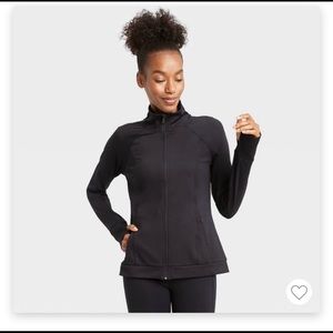 Women’s Zipfront Track Jacket, Black| XL